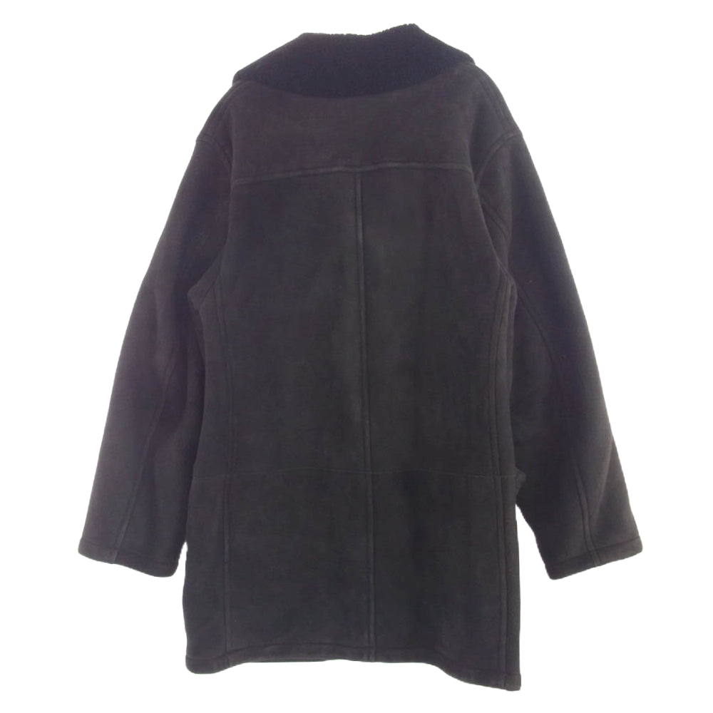 COMOLI コモリ 23AW Y03-04001 シープスキン ショールカラー コート ブラック系 3【中古】