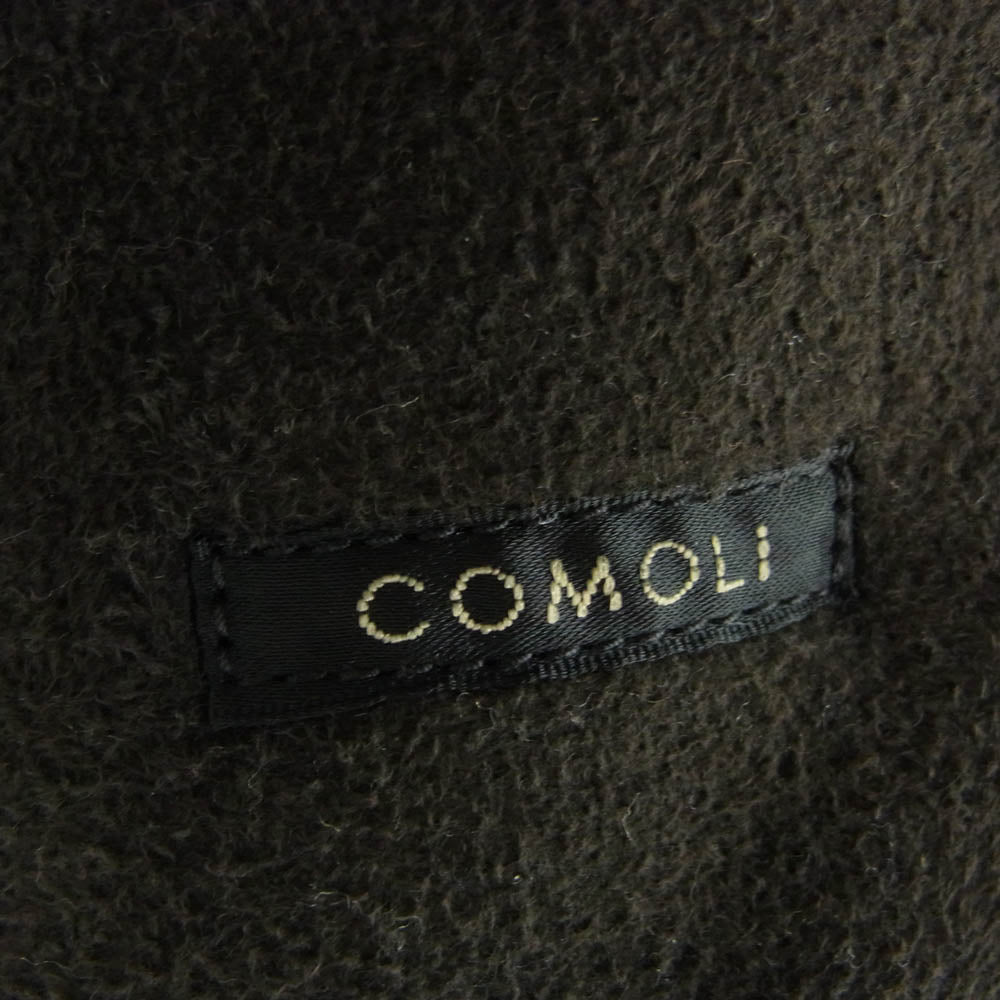 COMOLI コモリ 23AW Y03-04001 シープスキン ショールカラー コート ブラック系 3【中古】