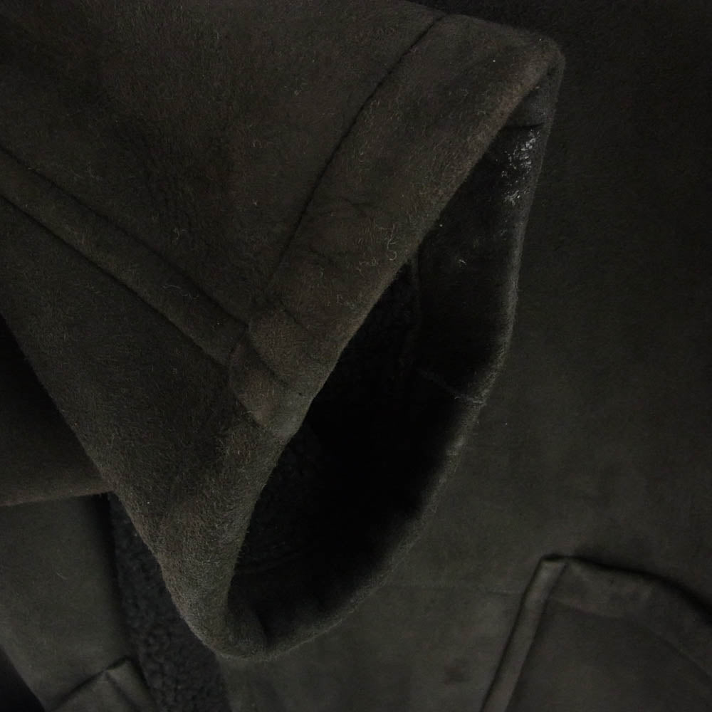 COMOLI コモリ 23AW Y03-04001 シープスキン ショールカラー コート ブラック系 3【中古】
