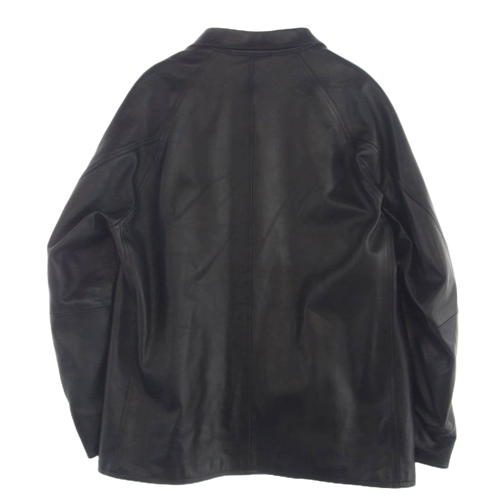COMOLI コモリ 24SS Z01-01003 レザー ワーク ジャケット ブラック系 3【中古】