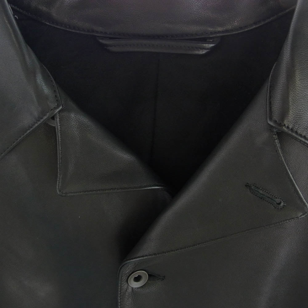 COMOLI コモリ 24SS Z01-01003 レザー ワーク ジャケット ブラック系 3【中古】