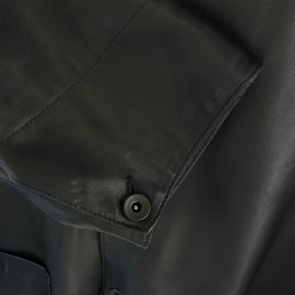 COMOLI コモリ 24SS Z01-01003 レザー ワーク ジャケット ブラック系 3【中古】