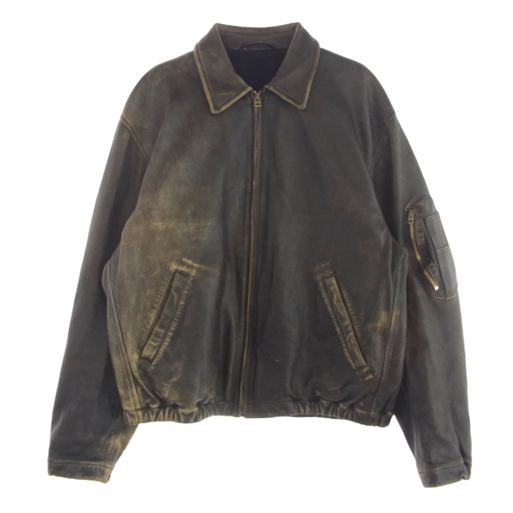 COMOLI コモリ 24SS Z01-04006 レザー ジップ ブルゾン 3【中古】