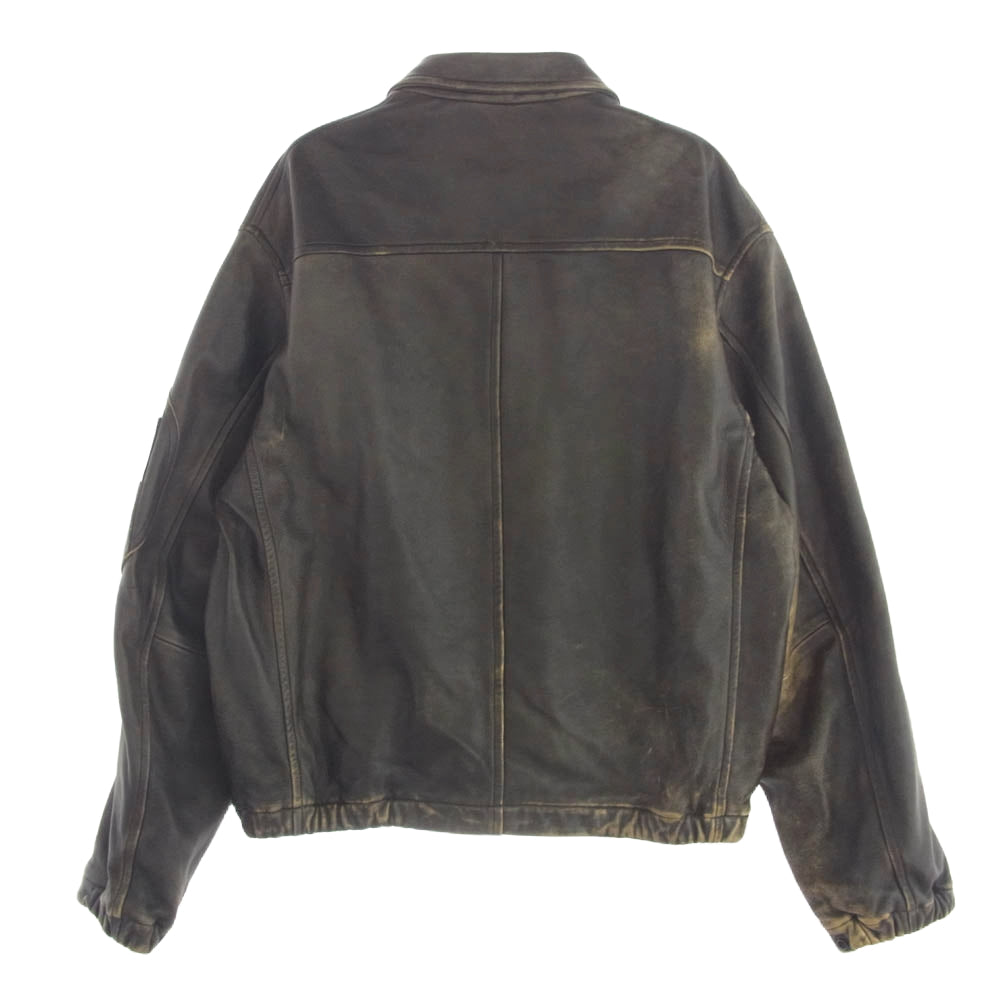 COMOLI コモリ 24SS Z01-04006 レザー ジップ ブルゾン 3【中古】