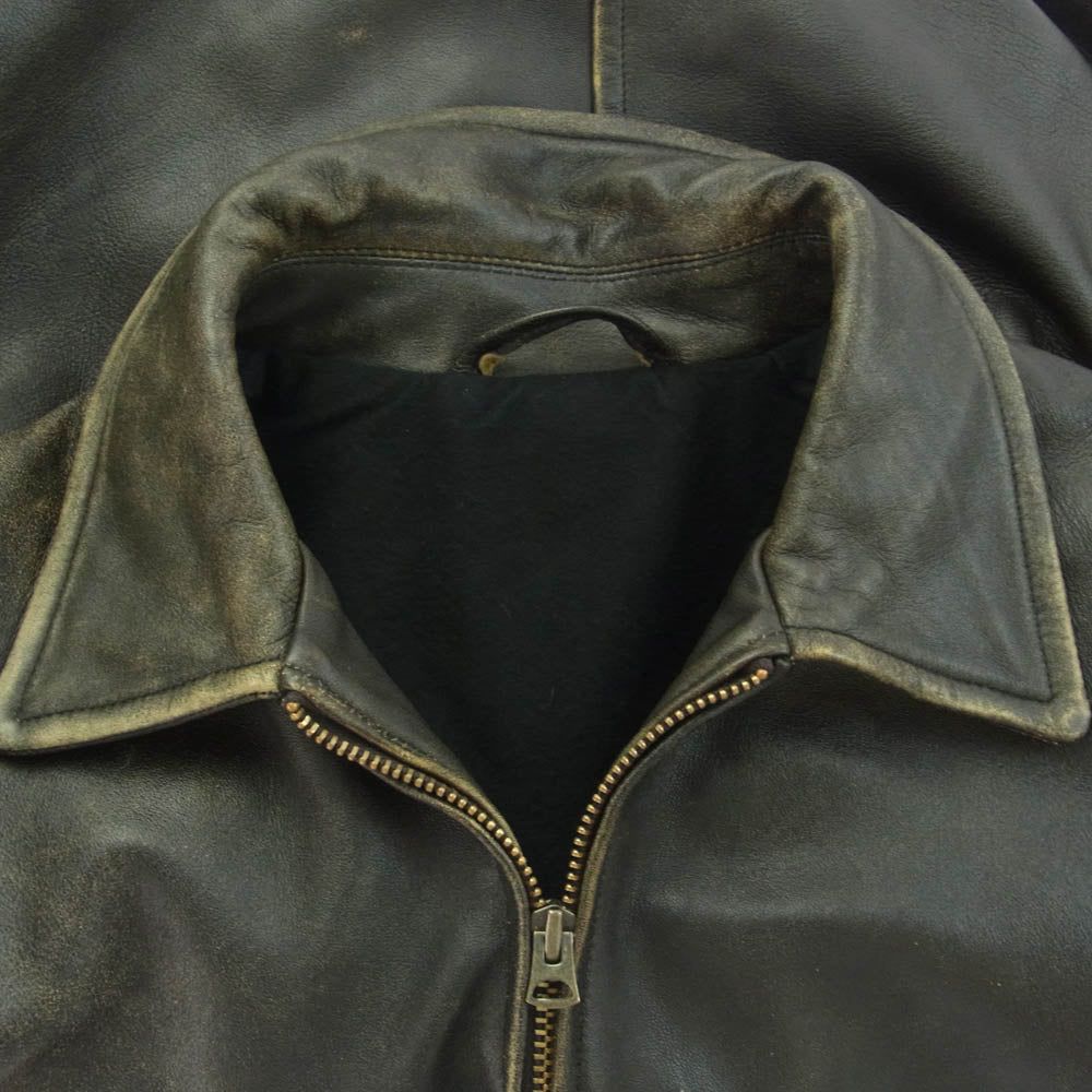 COMOLI コモリ 24SS Z01-04006 レザー ジップ ブルゾン 3【中古