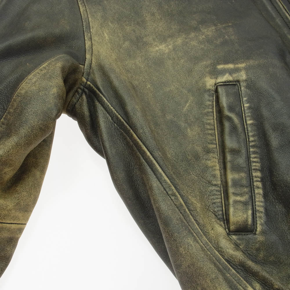 COMOLI コモリ 24SS Z01-04006 レザー ジップ ブルゾン 3【中古