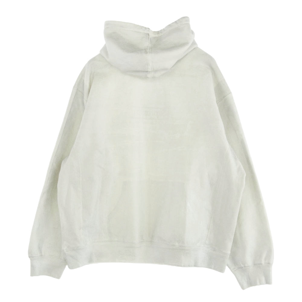 Supreme シュプリーム 24SS MM6 Maison Margiela Foil Box Logo Hooded Sweatshirt メゾン マルジェラ フォイル ボックスロゴ パーカー シルバー系 ホワイト系 XXL【美品】【中古】