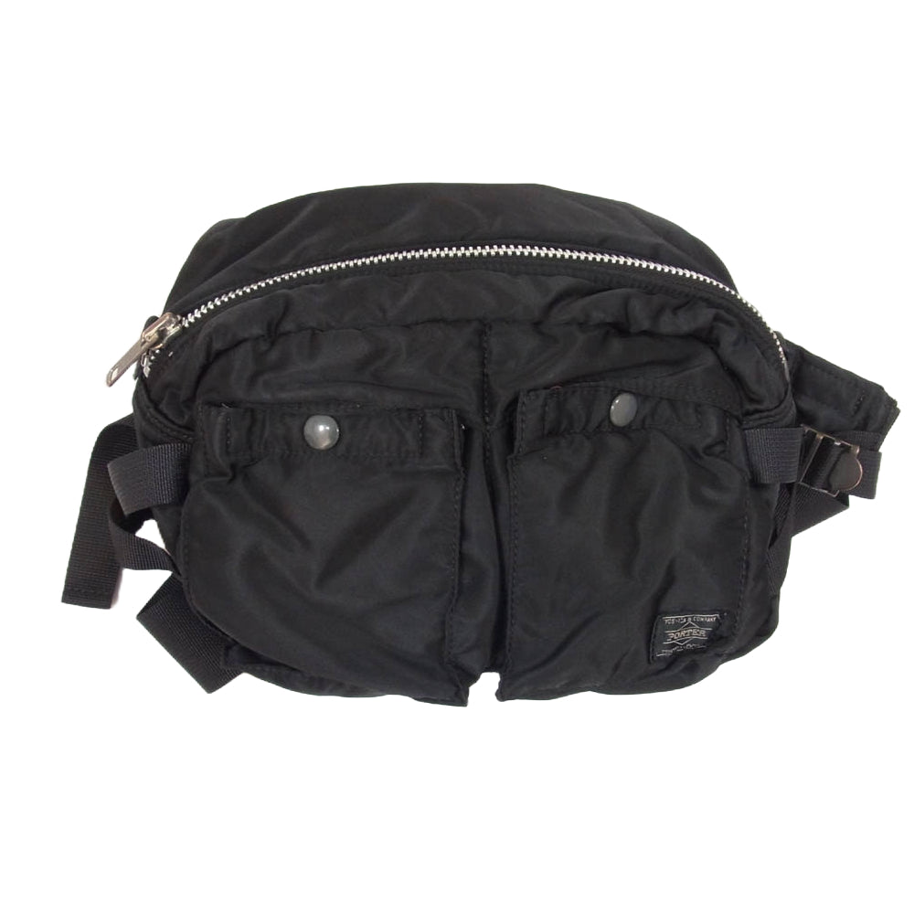 PORTER ポーター 622-78302 TANKER WAIST BAG タンカー ウエストバッグ ボディバッグ ブラック系【中古】