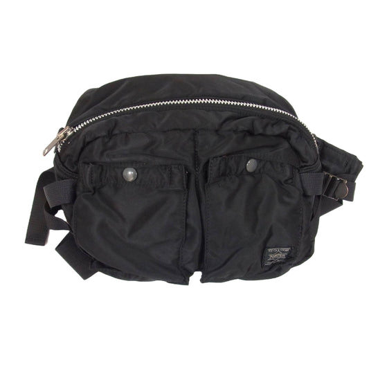 PORTER ポーター 622-78302 TANKER WAIST BAG タンカー ウエストバッグ ボディバッグ ブラック系【中古】