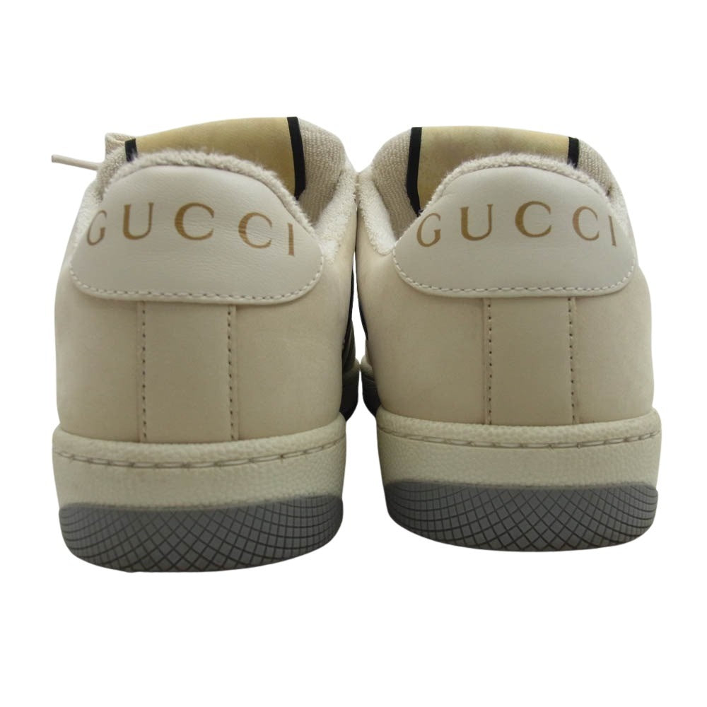 GUCCI グッチ シェリーライン GGマーモント ローカット スニーカー ホワイト系 34.5【中古】