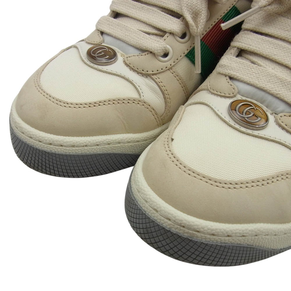 GUCCI グッチ シェリーライン GGマーモント ローカット スニーカー ホワイト系 34.5【中古】