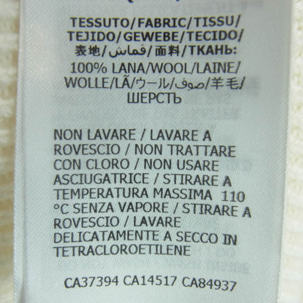 GUCCI グッチ 650676 GG カットデザイン 半袖 ニット プルオーバー カットソー オフホワイト系 XXS【中古】