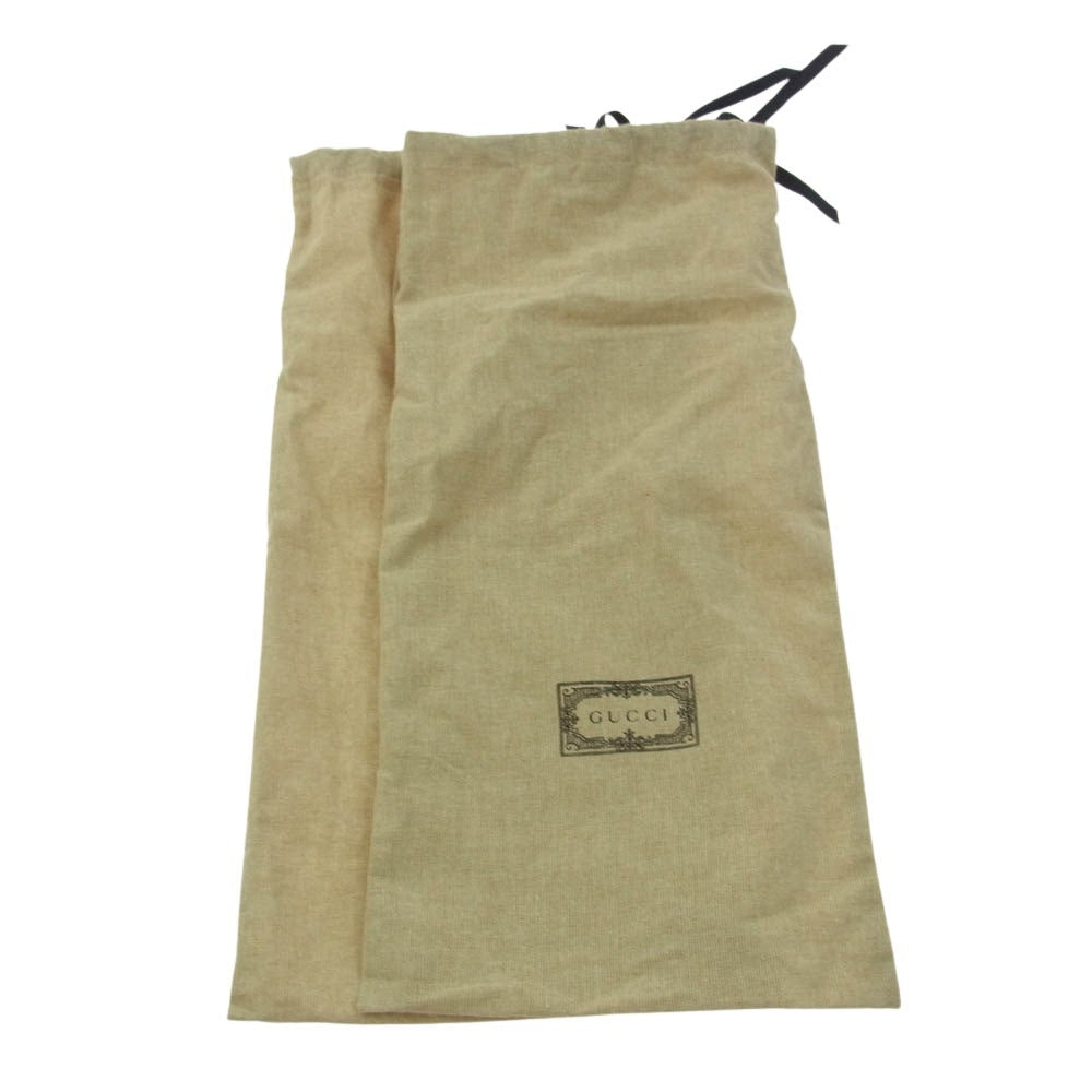 GUCCI グッチ 655413 ホースビット ローヒール ストラップ オープントゥ サンダル ブラック系【中古】