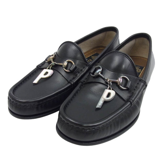 GUCCI グッチ PALACE パレス GG-P ホースビット Pチャーム レザー ローファー シューズ ブラック系 34【中古】
