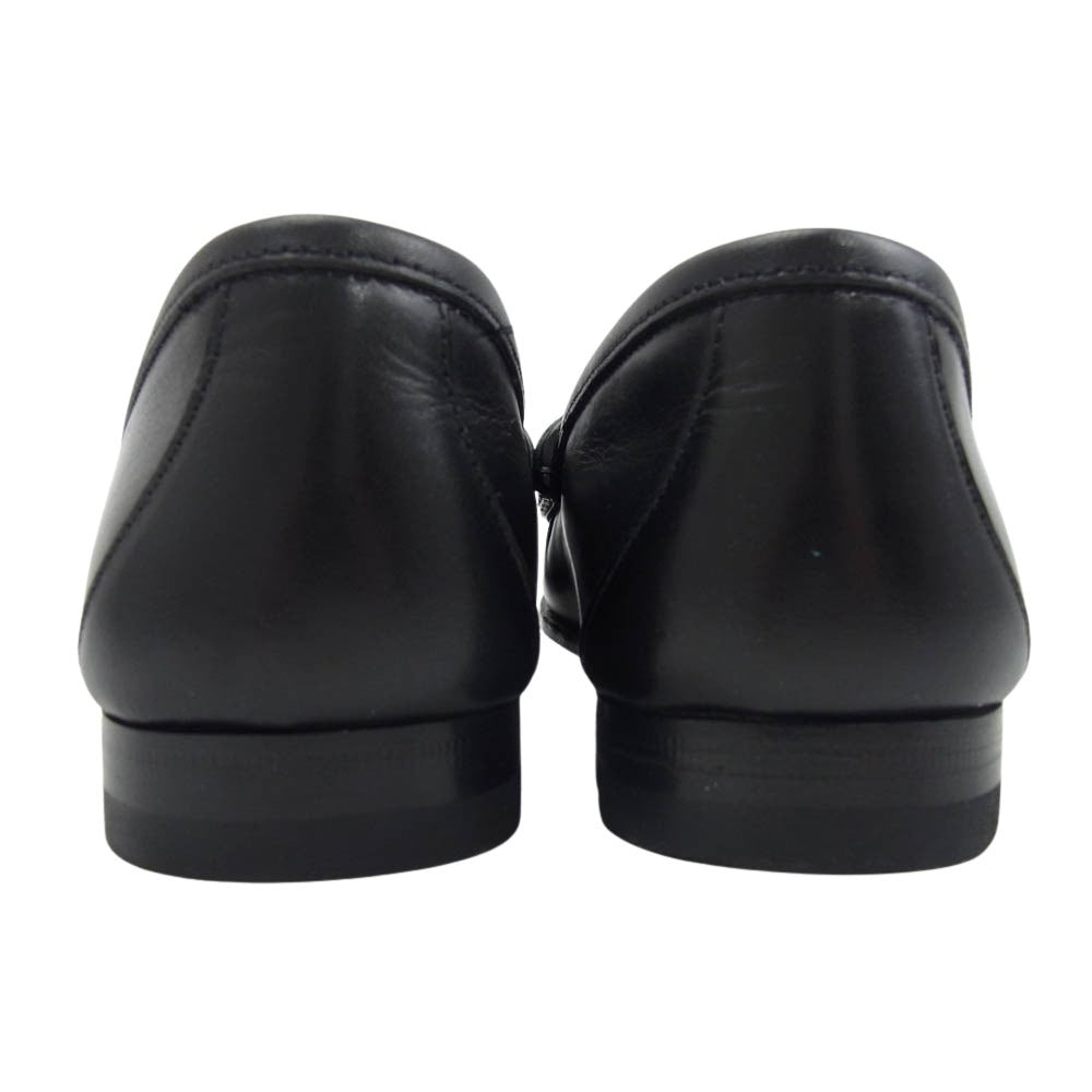 GUCCI グッチ PALACE パレス GG-P ホースビット Pチャーム レザー ローファー シューズ ブラック系 34【中古】