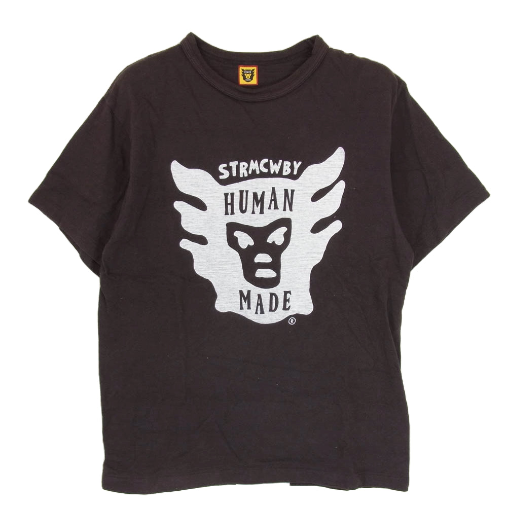 HUMAN MADE ヒューマンメイド STRMCWBY HUMAN MADE プリント Tシャツ 半袖 ブラック系 M【中古】