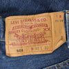 Levi's リーバイス 90s USA製 501 ストレート デニム パンツ ボタンフライ ボタン裏刻印553 インディゴブルー系 40【中古】