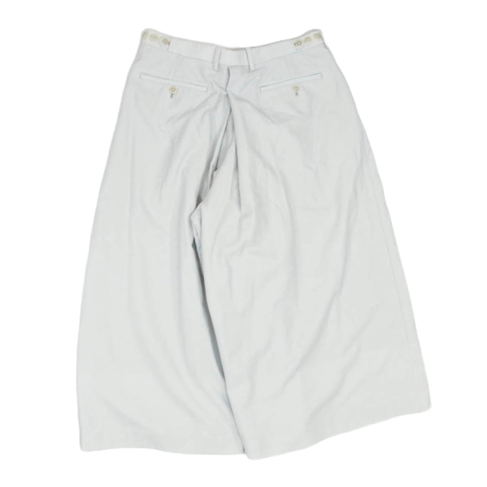 LAD MUSICIAN ラッドミュージシャン 2115-555 2TUCK CROPPED WIDE PANTS 袴 クロップド フロントタック ワイド パンツ グレー系 46【中古】