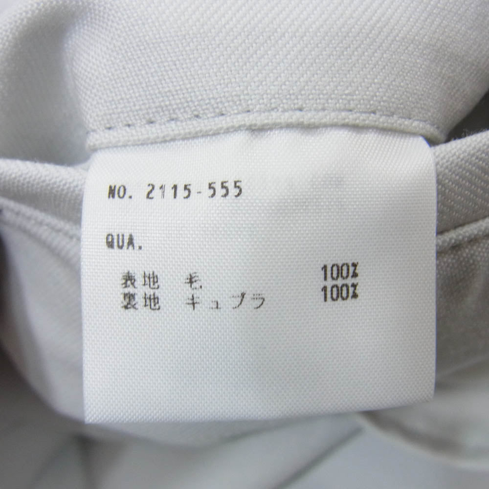 LAD MUSICIAN ラッドミュージシャン 2115-555 2TUCK CROPPED WIDE PANTS 袴 クロップド フロントタック ワイド パンツ グレー系 46【中古】