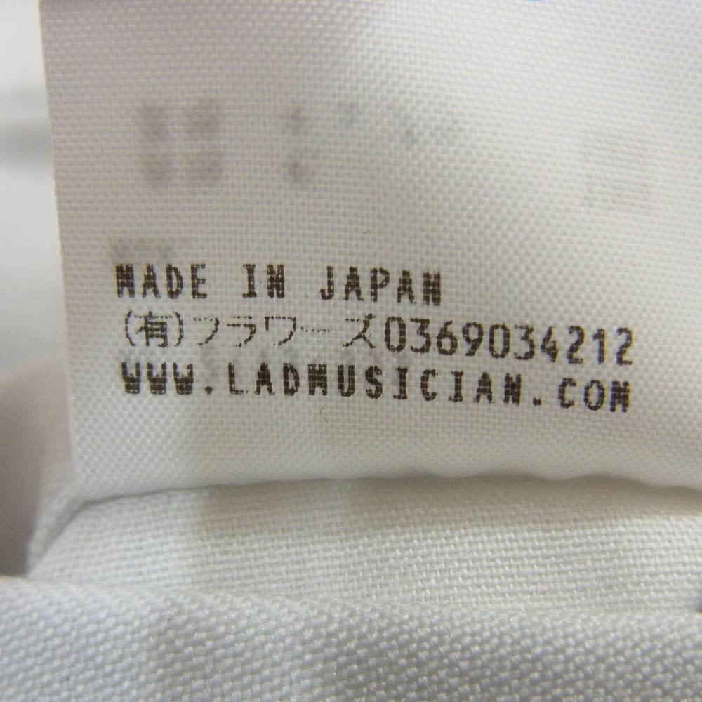 LAD MUSICIAN ラッドミュージシャン 2115-555 2TUCK CROPPED WIDE PANTS 袴 クロップド フロントタック ワイド パンツ グレー系 46【中古】