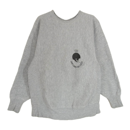 Champion チャンピオン 70s USA製 REVERSE WEAVE SWEAT SHIRTリバースウィーブ スウェット シャツ 青単色タグ グレー系 L【中古】