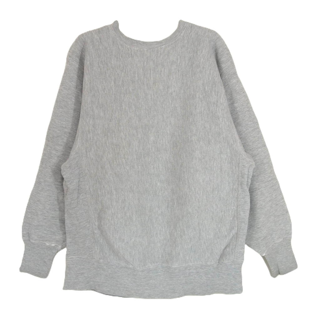 Champion チャンピオン 70s USA製 REVERSE WEAVE SWEAT SHIRTリバースウィーブ スウェット シャツ 青単色タグ グレー系 L【中古】
