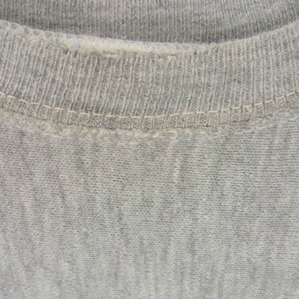 Champion チャンピオン 70s USA製 REVERSE WEAVE SWEAT SHIRTリバースウィーブ スウェット シャツ 青単色タグ グレー系 L【中古】