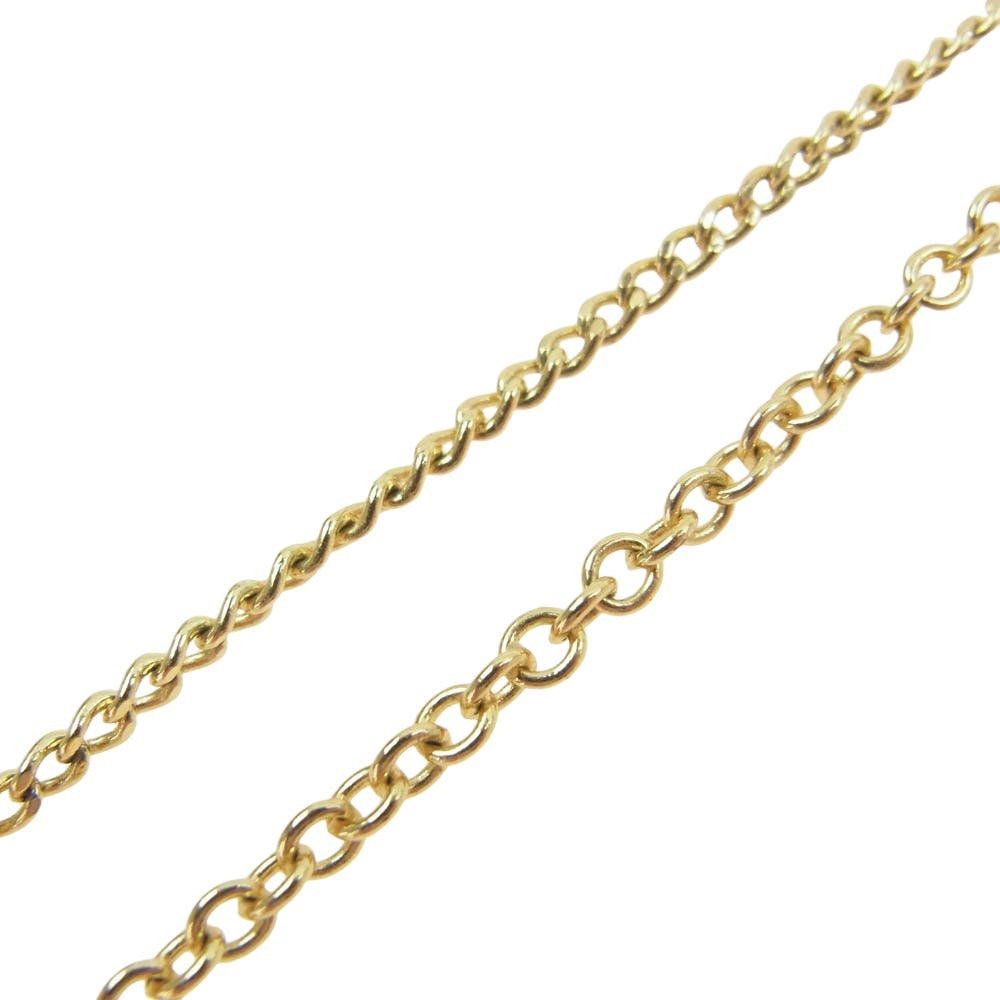 Christian Dior クリスチャンディオール PETIT CD ダブルチェーン アイコン 2連 ラインストーン スター ロゴ ネックレス【中古】