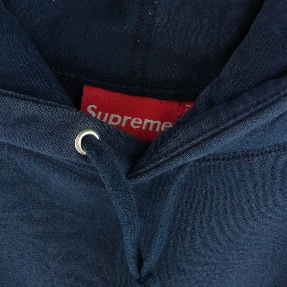 Supreme シュプリーム 16AW Box Logo Hooded Sweatshirt ボックスロゴ フーデッド プルオーバー パーカー ネイビー系 L【中古】