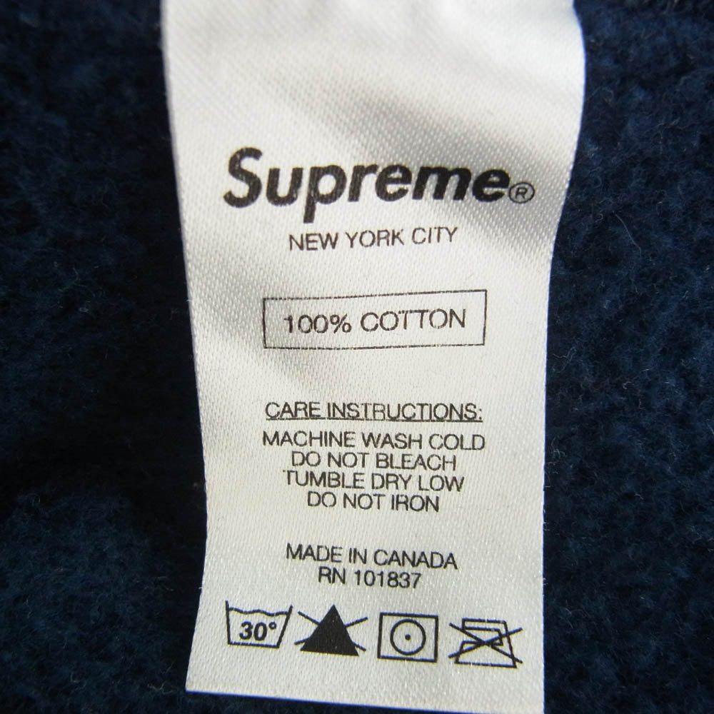 Supreme シュプリーム 16AW Box Logo Hooded Sweatshirt ボックスロゴ フーデッド プルオーバー パーカー ネイビー系 L【中古】