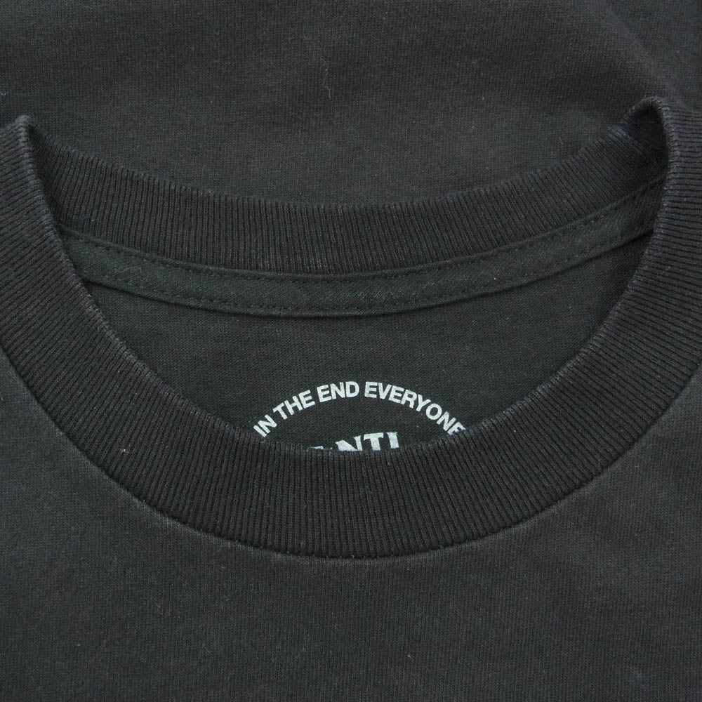ANTI SOCIAL SOCIAL CLUB Fragment フラグメント ロゴプリント 半袖 クルーネック Tシャツ ブラック系 イエロー系 ホワイト系 S【中古】