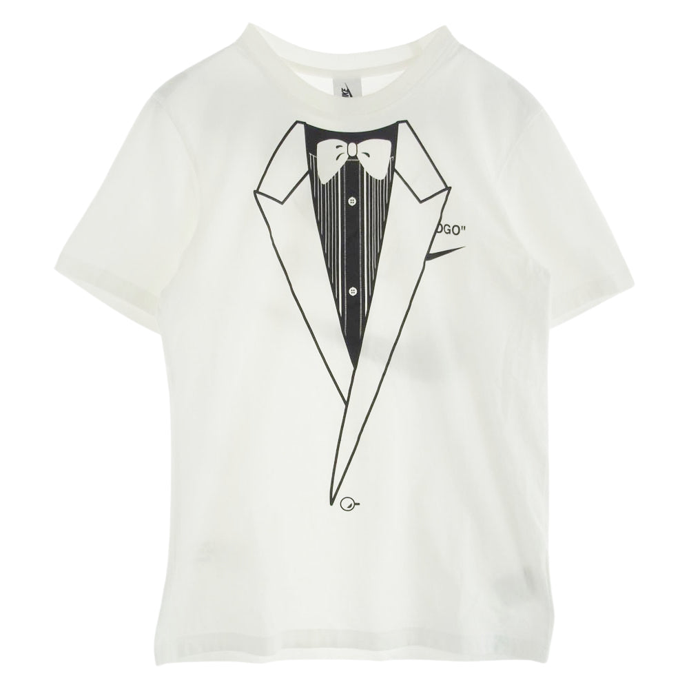 NIKE ナイキ BQ0827-101 OFF-WHITE オフホワイト RG A6 EAGLE TEE タキシードプリント 半袖 Tシャツ ホワイト系 S【中古】