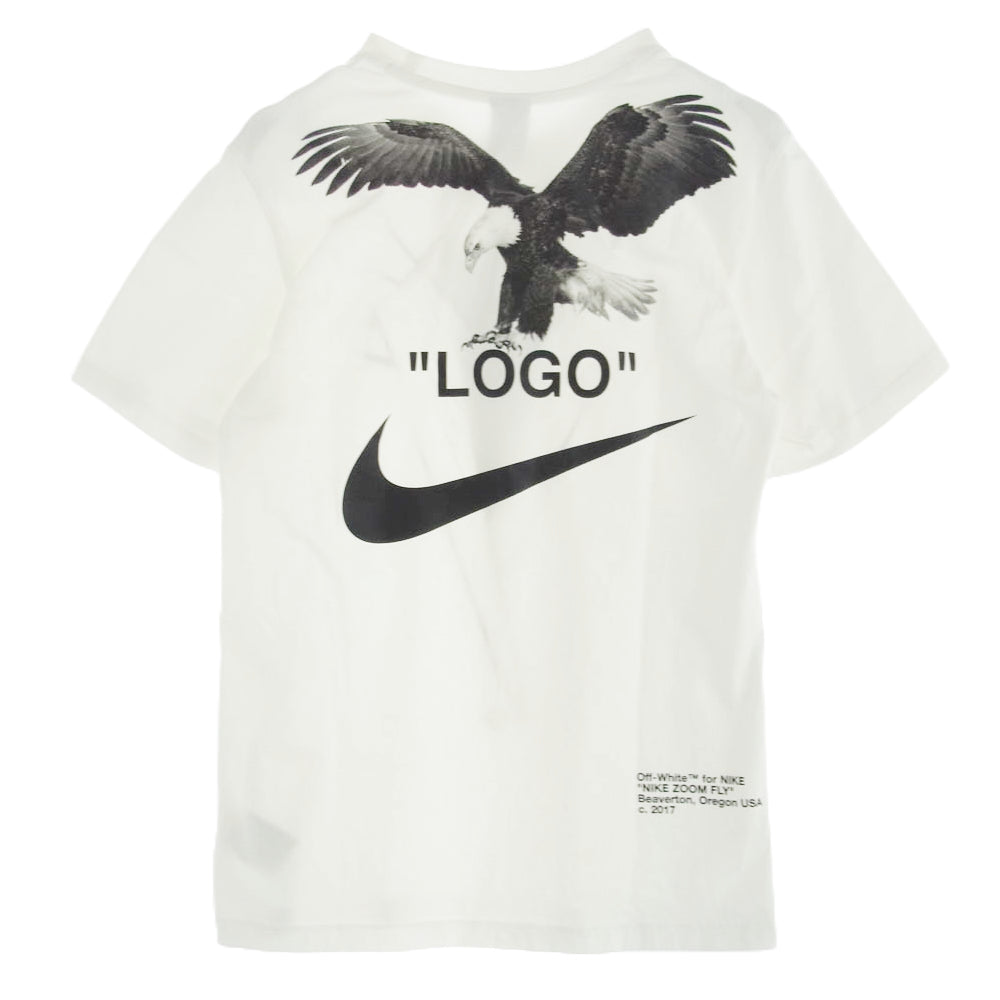 NIKE ナイキ BQ0827-101 OFF-WHITE オフホワイト RG A6 EAGLE TEE タキシードプリント 半袖 Tシャツ ホワイト系 S【中古】