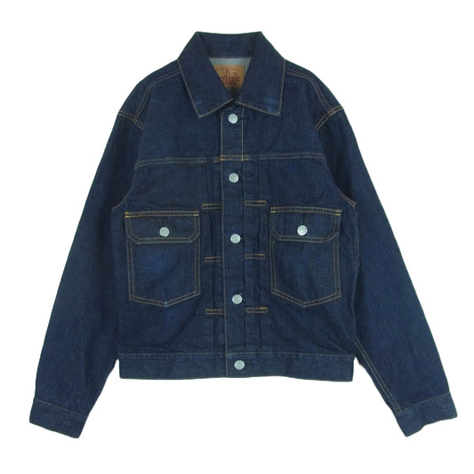 HYSTERIC GLAMOUR ヒステリックグラマー 01191AB10 デニム ジャケット Gジャン コットン 日本製 インディゴブルー系 S【中古】