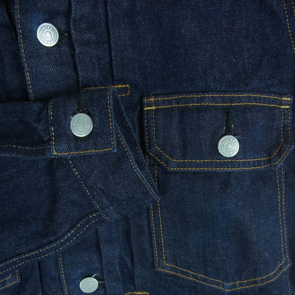 HYSTERIC GLAMOUR ヒステリックグラマー 01191AB10 デニム ジャケット Gジャン コットン 日本製 インディゴブルー系 S【中古】