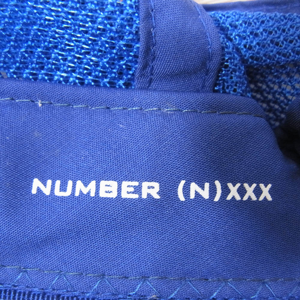 NUMBER(N)INE ナンバーナイン GOD SELECTION XXX ゴッドセレクショントリプルエックス KOOKS クークスタグ メッシュ キャップ ブルー系 FREE【中古】
