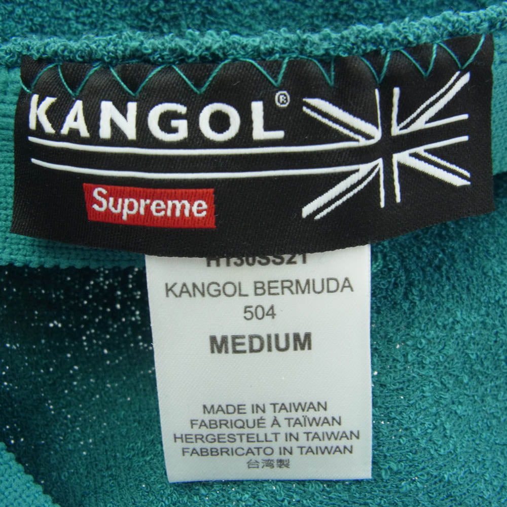 Supreme シュプリーム 21SS KANGOL Bermuda 504 Hat カンゴール バミューダ 504 ハット 帽子 ハンチング帽 ベレー帽 ライトグリーン系 M【中古】