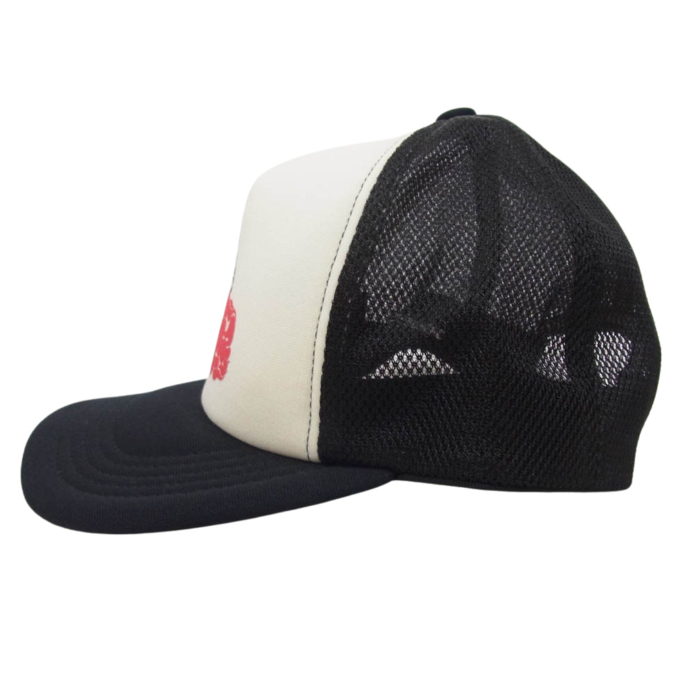 HYSTERIC GLAMOUR ヒステリックグラマー 22AW 02223QH03 VIXEN GIRL ビクセンガール プリント メッシュ キャップ ブラック系 FREE【中古】