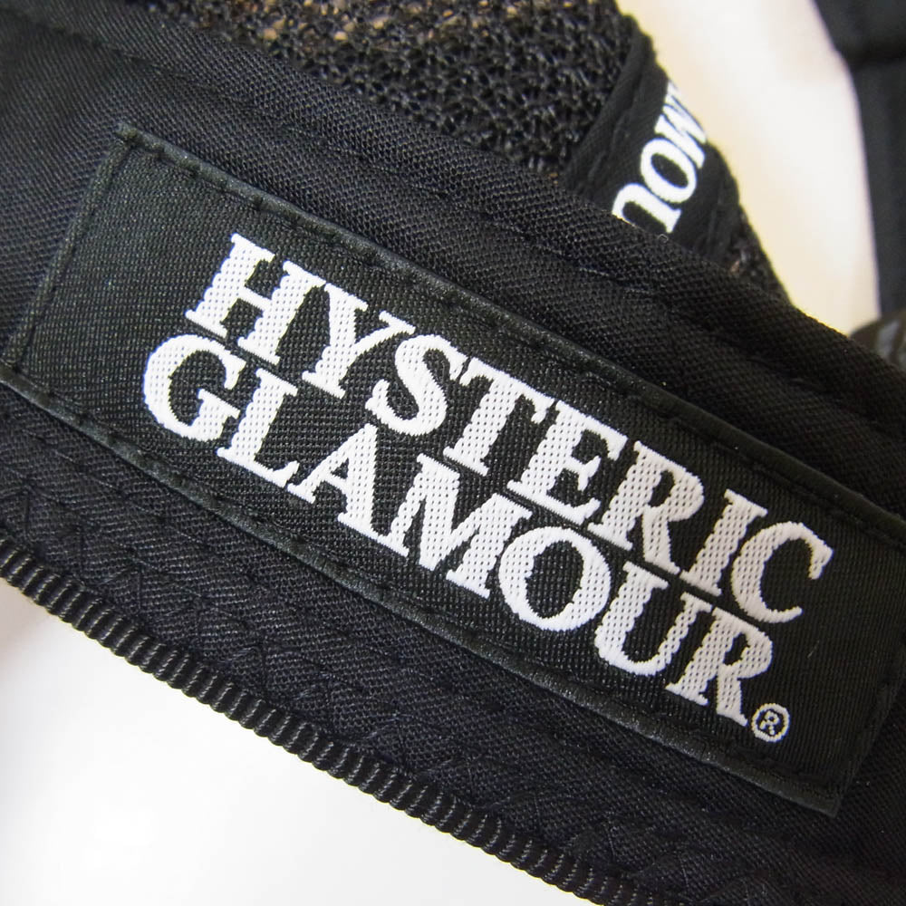 HYSTERIC GLAMOUR ヒステリックグラマー 22AW 02223QH03 VIXEN GIRL ビクセンガール プリント メッシュ キャップ ブラック系 FREE【中古】