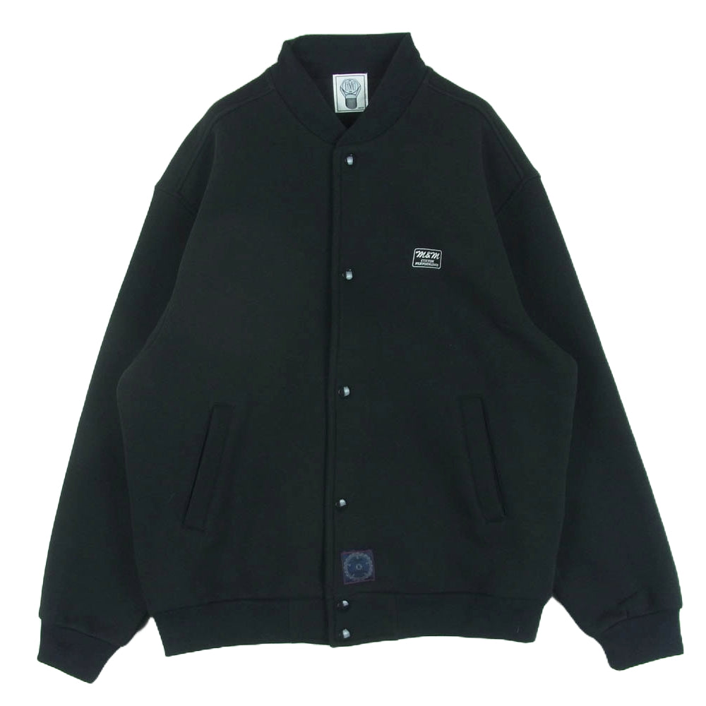 エムアンドエムカスタムパフォーマンス 23SS LOOSE FIT SWEAT SNAP JACKET ルーズフィット スウェット スナップ ジャケット ブルゾン ブラック系 M【中古】