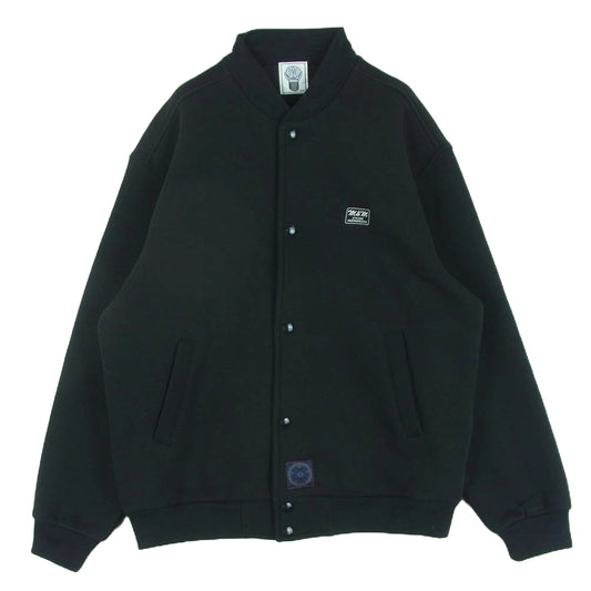 エムアンドエムカスタムパフォーマンス 23SS LOOSE FIT SWEAT SNAP JACKET ルーズフィット スウェット スナップ ジャケット ブルゾン ブラック系 M【中古】