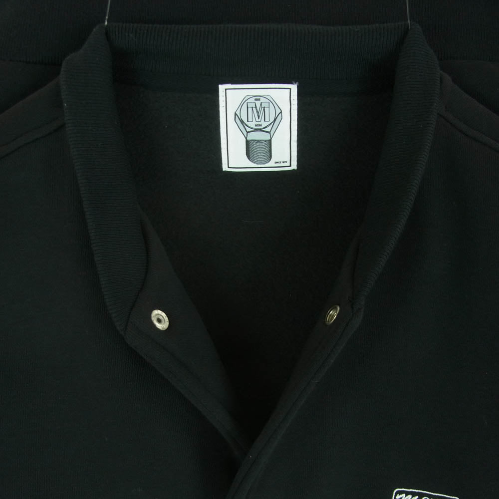 エムアンドエムカスタムパフォーマンス 23SS LOOSE FIT SWEAT SNAP JACKET ルーズフィット スウェット スナップ ジャケット ブルゾン ブラック系 M【中古】