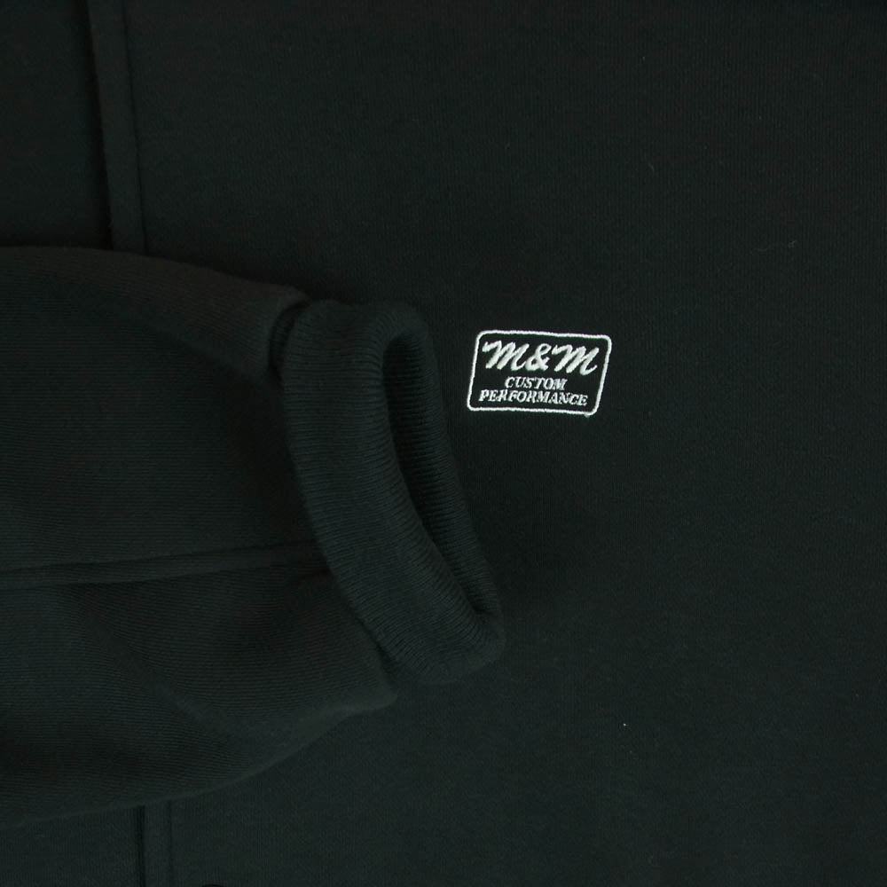 エムアンドエムカスタムパフォーマンス 23SS LOOSE FIT SWEAT SNAP JACKET ルーズフィット スウェット スナップ ジャケット ブルゾン ブラック系 M【中古】