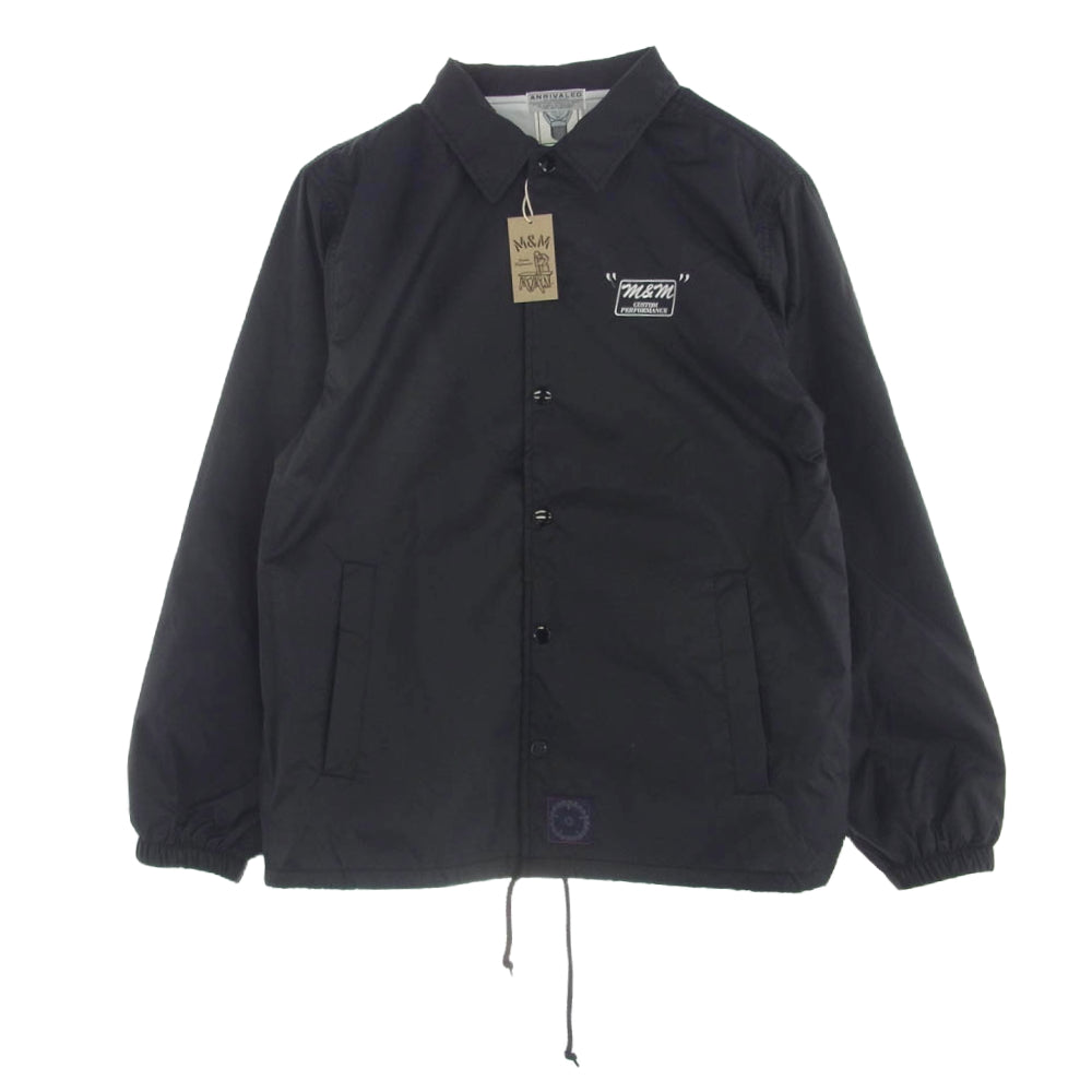 エムアンドエムカスタムパフォーマンス URMM-23-1 × UNRIVALED ANRIVALED JKT COACH JACKET STAR スター アンライバルド コーチジャケット ブラック系 S【中古】
