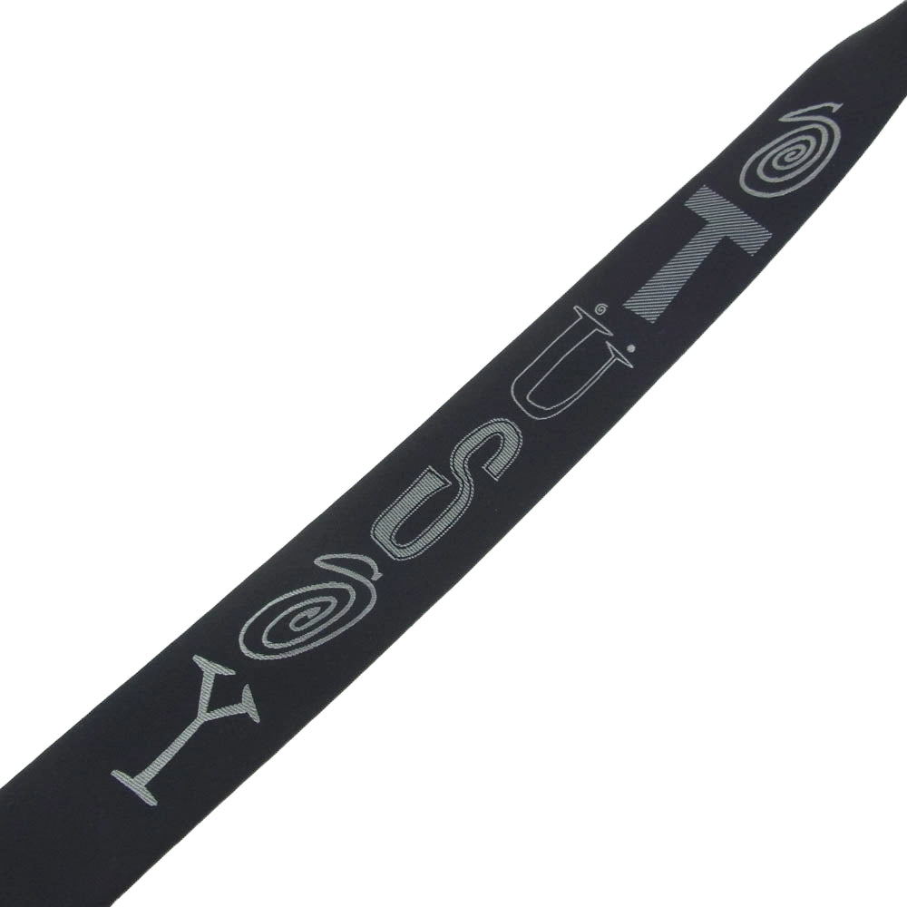 STUSSY ステューシー 138728 Ransom Jacquard Tie ロゴジャカード ネクタイ ブラック系 EACH【美品】【中古】