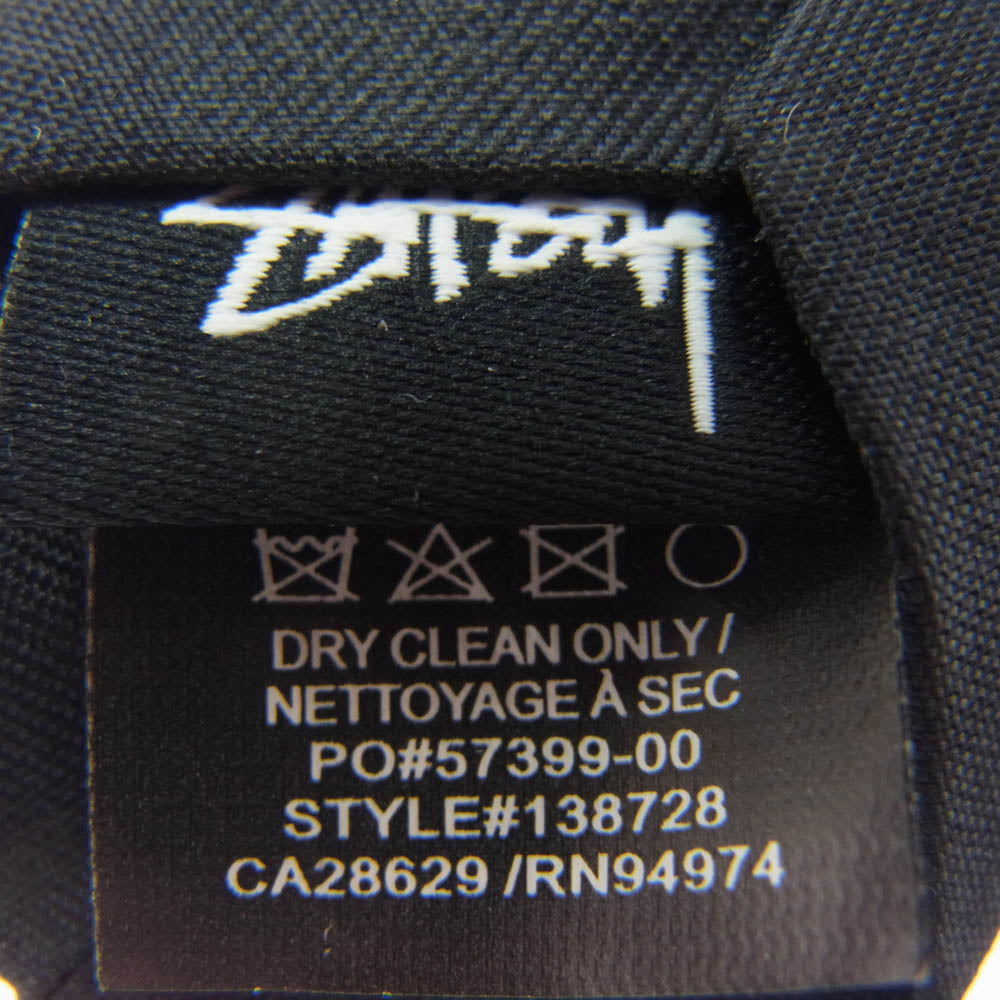 STUSSY ステューシー 138728 Ransom Jacquard Tie ロゴジャカード ネクタイ ブラック系 EACH【美品】【中古】