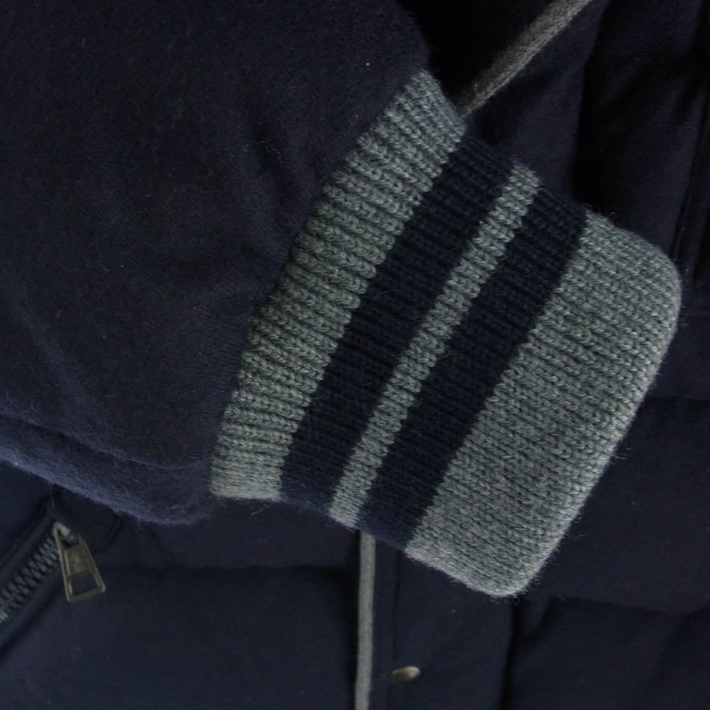 MONCLER モンクレール 220914137500 BRESLE ウール ダウン ジャケット ネイビー系【中古】