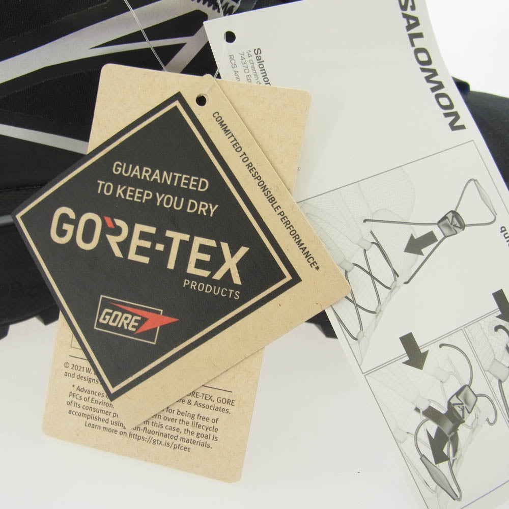 サロモン 474506 XT-6 GTX GORE-TEX Black Footwear Silver ゴアテックス スニーカー ブラック系 26.5cm【新古品】【未使用】【中古】