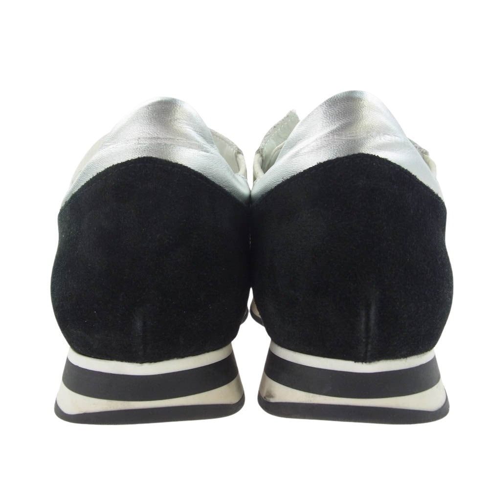 PHILIPPE MODEL フィリップモデル TZLU WL03 TROPEZ MONDIAL スエード切替 ローカット スニーカー ホワイト系 ブラック系 41【中古】