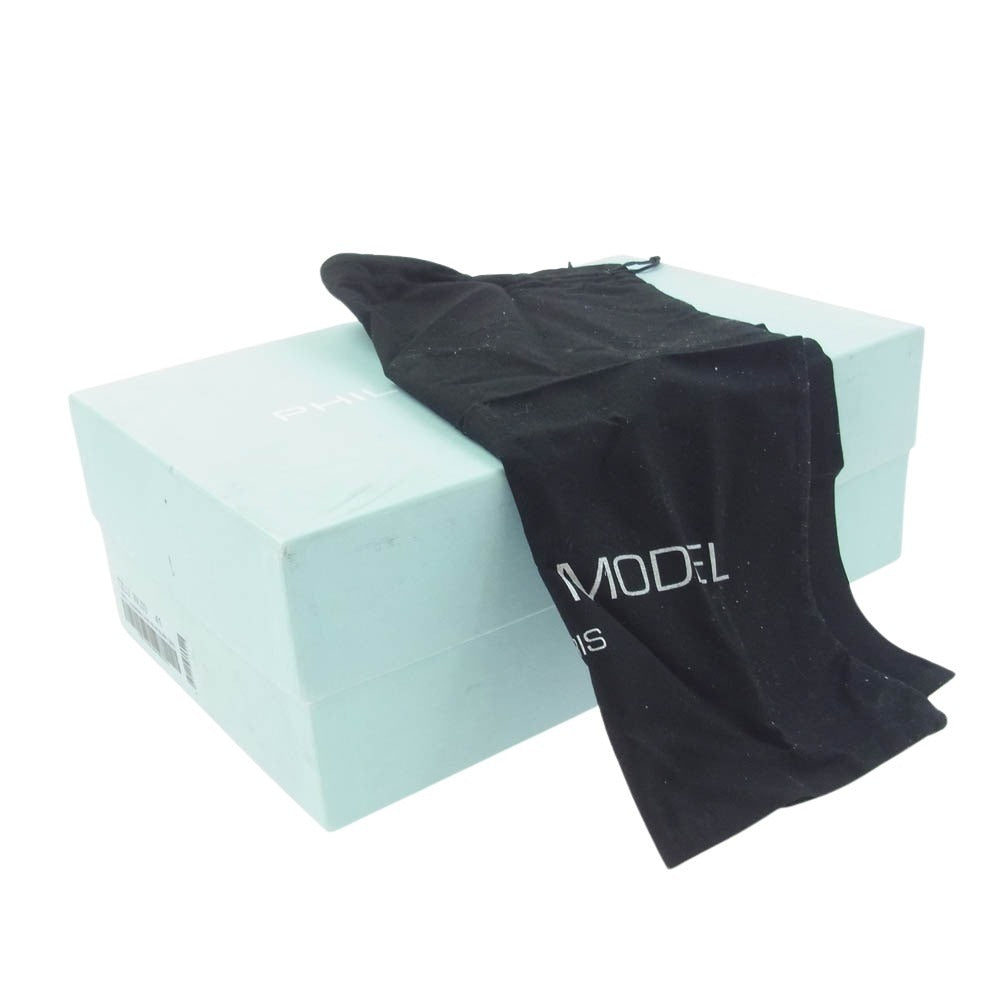 PHILIPPE MODEL フィリップモデル TZLU WL03 TROPEZ MONDIAL LAVE NEON BLANC GRIS ローカット スニーカー ホワイト系 41【中古】